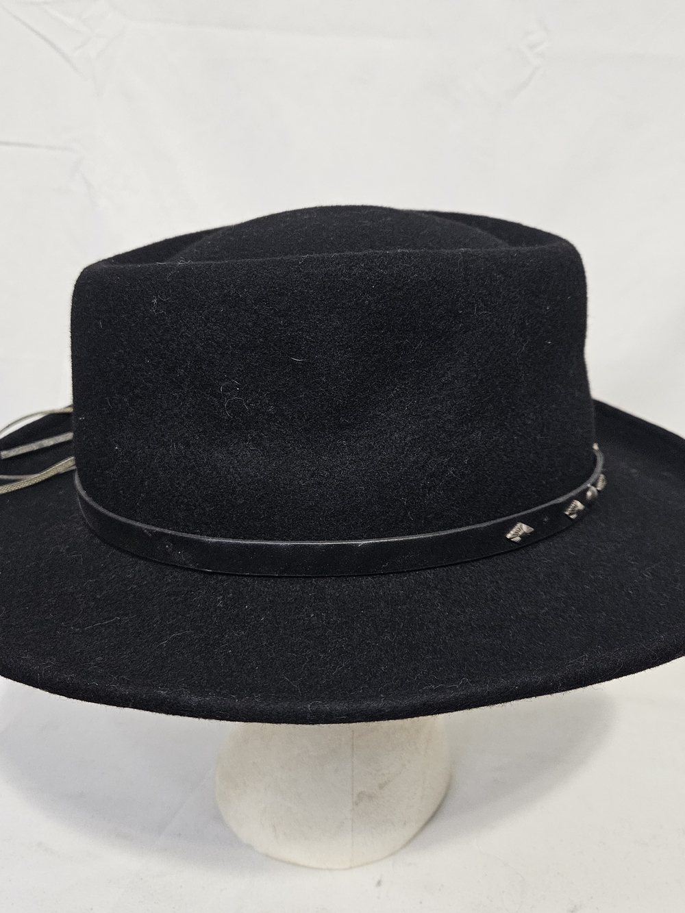 Conner Quincy Gambler 100% Australian Wool Black Wide-Brim Crushable Hat - Picture 6 of 14